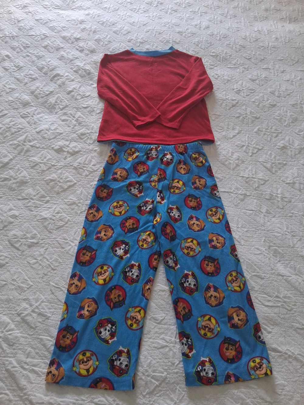 Nickelodeon Paw Patrol Blue & Red Two-Piece Pajama Set Boys' Size 4 Years